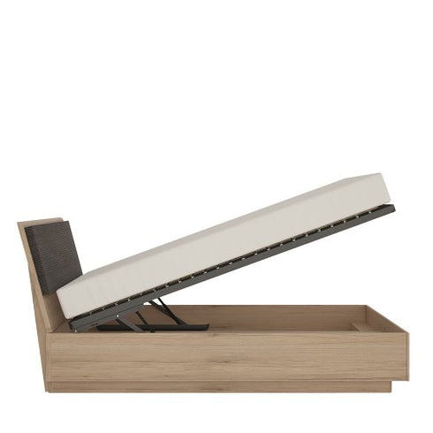 *Kensington 140cm Double Bed frame with lift up frame inc slats in Oak.